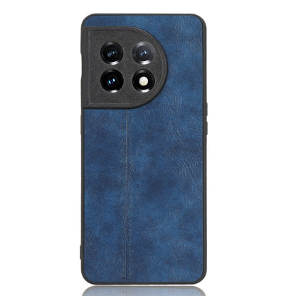 For OnePlus 11 5G Sewing Cow Pattern Skin PC + PU + TPU Phone Case(Blue) - OnePlus Cases by buy2fix | Online Shopping UK | buy2fix