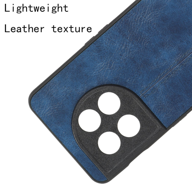 For OnePlus 11 5G Sewing Cow Pattern Skin PC + PU + TPU Phone Case(Blue) - OnePlus Cases by buy2fix | Online Shopping UK | buy2fix