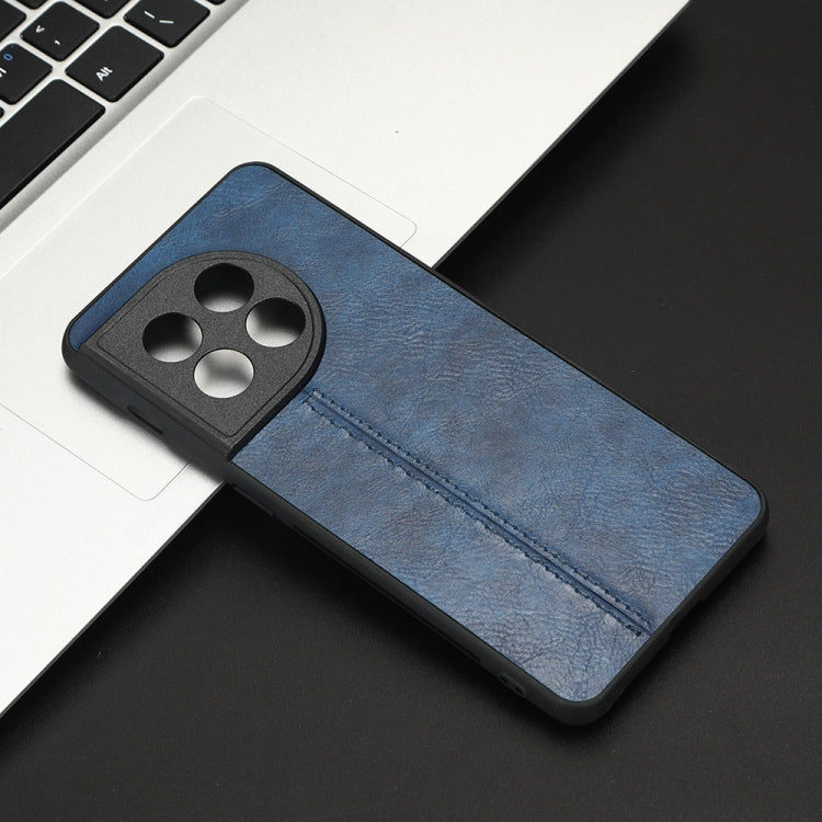 For OnePlus 11 5G Sewing Cow Pattern Skin PC + PU + TPU Phone Case(Blue) - OnePlus Cases by buy2fix | Online Shopping UK | buy2fix