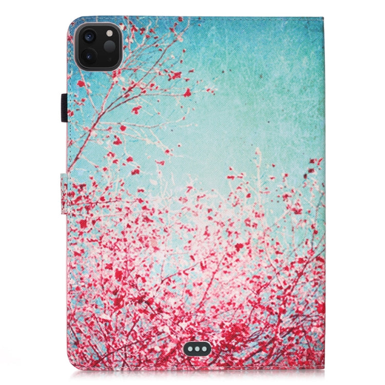 For iPad Pro 11 (2020) Colored Drawing Horizontal Flip Leather Tablet Case, with Sleep / Wake-up Function & Holder & Card Slo & Wallet(Cherry Tree) - iPad Pro 11 (2020) Cases by buy2fix | Online Shopping UK | buy2fix