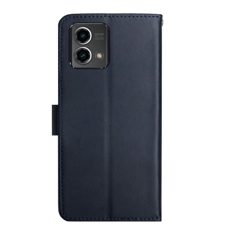 For Motorola Moto G Stylus 5G 2023 Genuine Leather Fingerprint-proof Horizontal Flip Phone Case(Blue) - Motorola Cases by buy2fix | Online Shopping UK | buy2fix