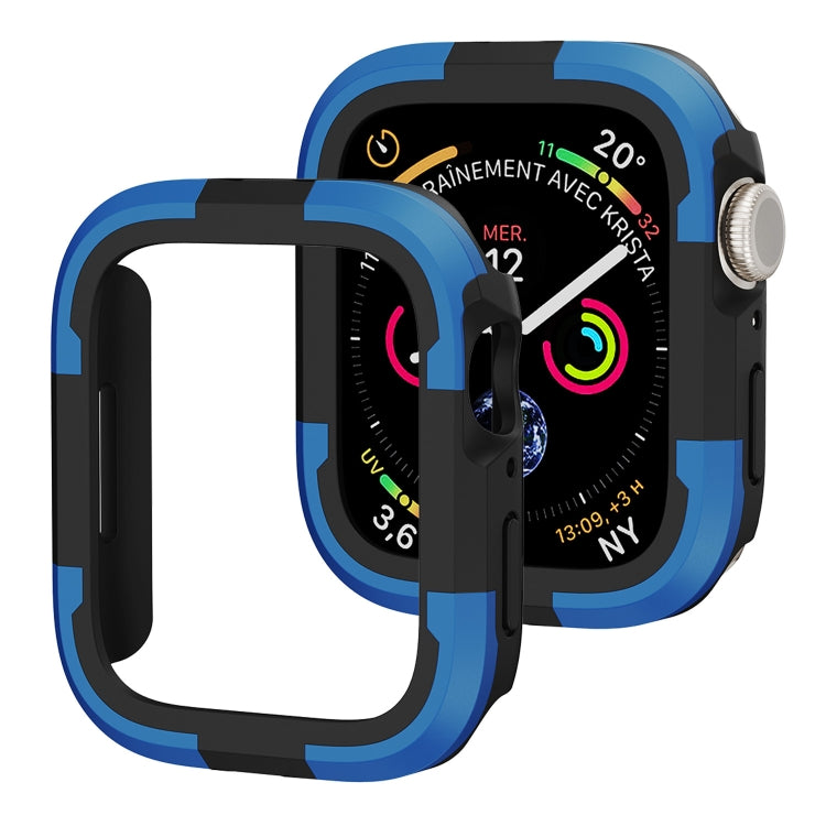 For Apple Watch Series 9 / 8 / 7 41mm Armor Frame Watch Case(Blue) by buy2fix