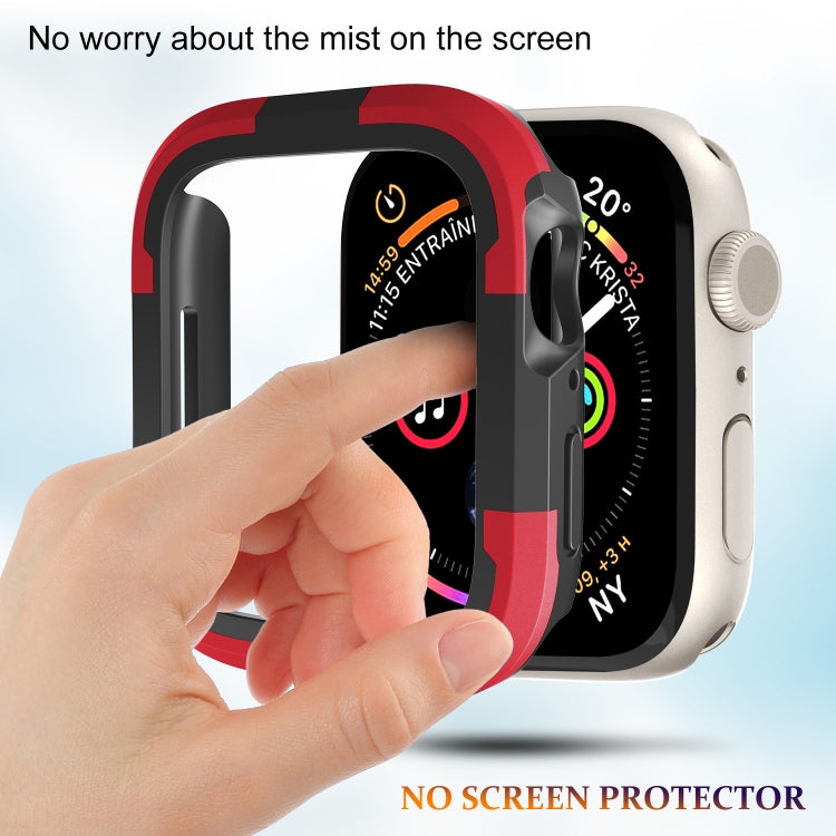 For Apple Watch Series SE 2&6&SE&5&4 44mm Armor Frame Watch Case(Red) by buy2fix