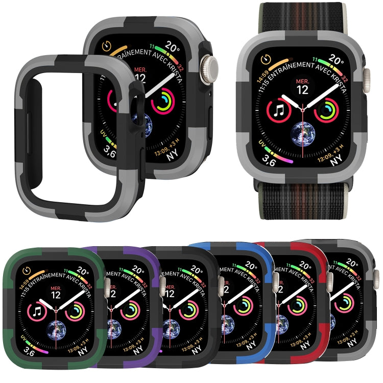 For Apple Watch Series SE 2&6&SE&5&4 44mm Armor Frame Watch Case(Red) by buy2fix