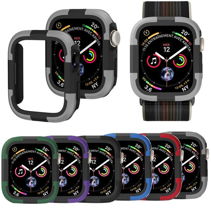 For Apple Watch Series SE 2&6&SE&5&4 44mm Armor Frame Watch Case(Blue) by buy2fix