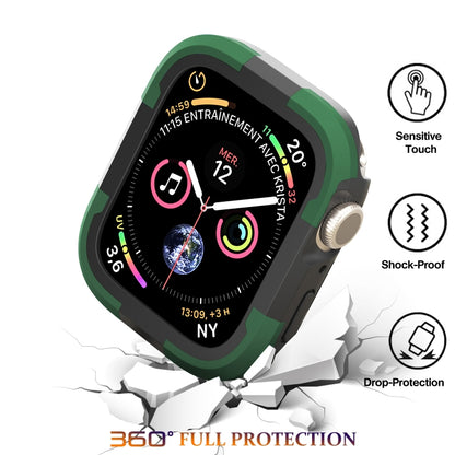 For Apple Watch Series 9 / 8 / 7 45mm Armor Frame Watch Case(Green) by buy2fix