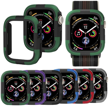 For Apple Watch Series 9 / 8 / 7 45mm Armor Frame Watch Case(Red) by buy2fix