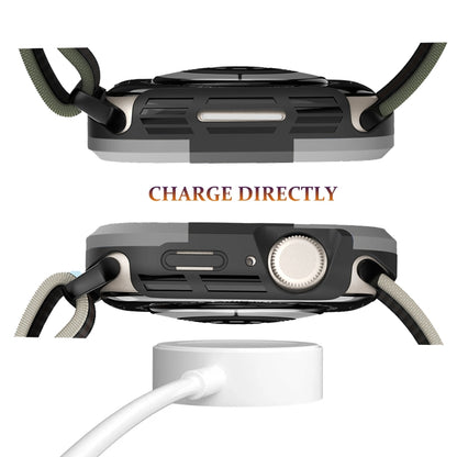 For Apple Watch Ultra 3 / 2 / 1 49mm Armor Frame Watch Case(Grey) by buy2fix