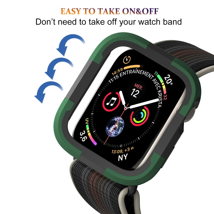 For Apple Watch Ultra 3 / 2 / 1 49mm Armor Frame Watch Case(Green) by buy2fix