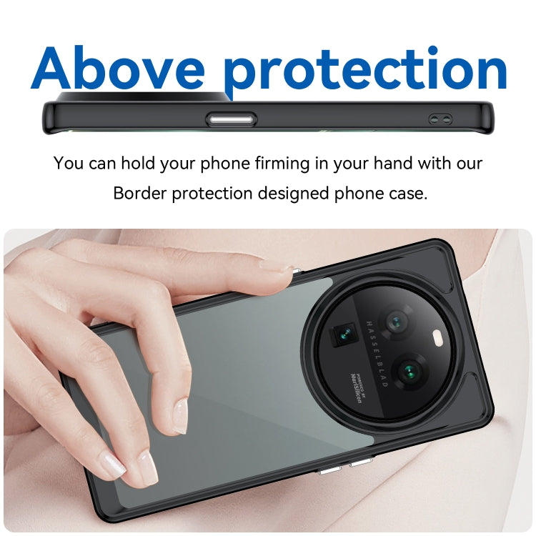 For OPPO Find X6 Pro 5G Colorful Series Acrylic + TPU Phone Case(Black) by buy2fix