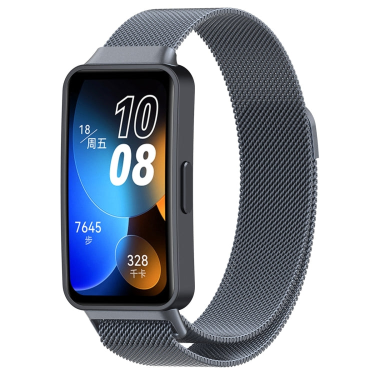 For Huawei Band 10 / 9 / 8 Milanese Metal Watch Band(Space Grey) by buy2fix
