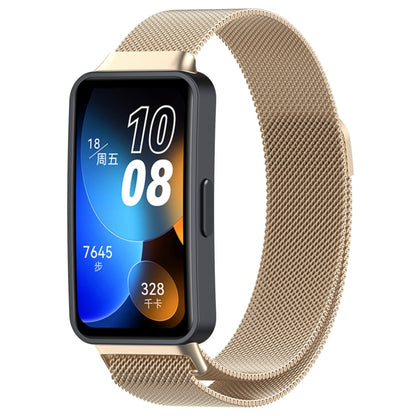 For Huawei Band 10 / 9 / 8 Milanese Metal Watch Band(Champagne Color) by buy2fix