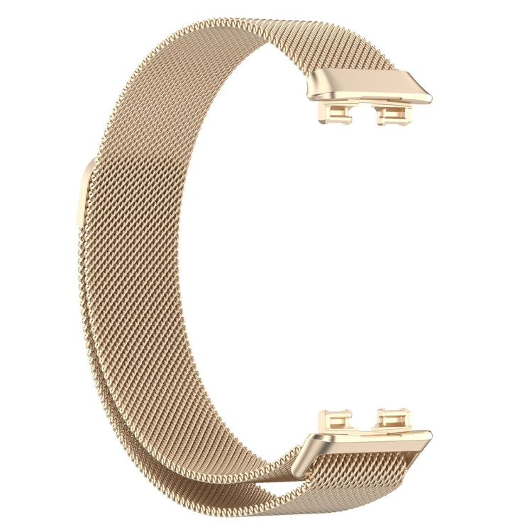 For Huawei Band 10 / 9 / 8 Milanese Metal Watch Band(Champagne Color) by buy2fix