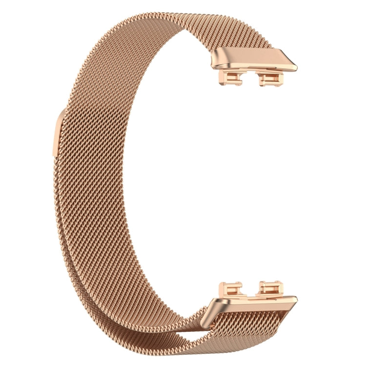 For Huawei Band 10 / 9 / 8 Milanese Metal Watch Band(Rose Gold) by buy2fix