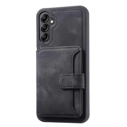 For Samsung Galaxy A15 4G / 5G Skin Feel Dream RFID Anti-theft PU Card Bag Phone Case(Black) by buy2fix