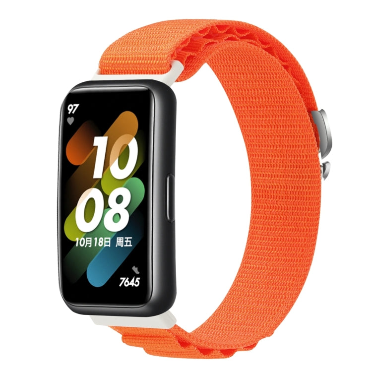 For Huawei Band 7 Loop Nylon Watch Band(Orange) by buy2fix
