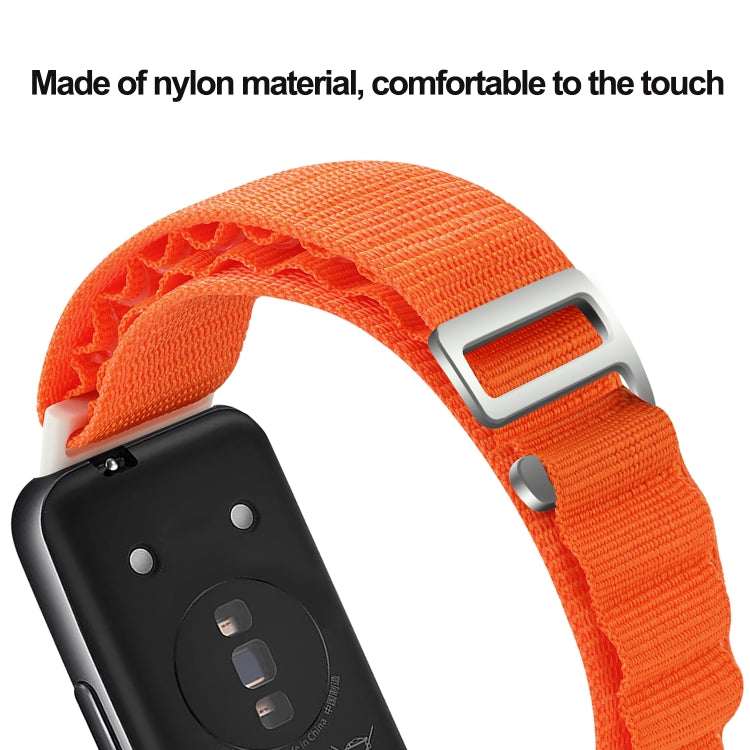 For Huawei Band 7 Loop Nylon Watch Band(Orange) by buy2fix