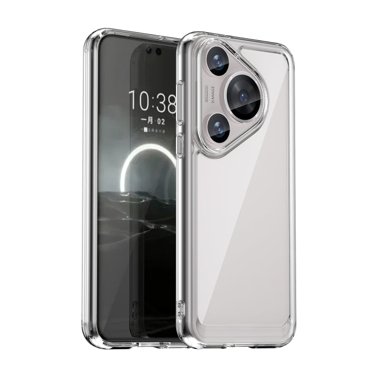 For Huawei Pura 70 Pro Colorful Series Acrylic + TPU Phone Case(Transparent) - Huawei Cases by buy2fix | Online Shopping UK | buy2fix