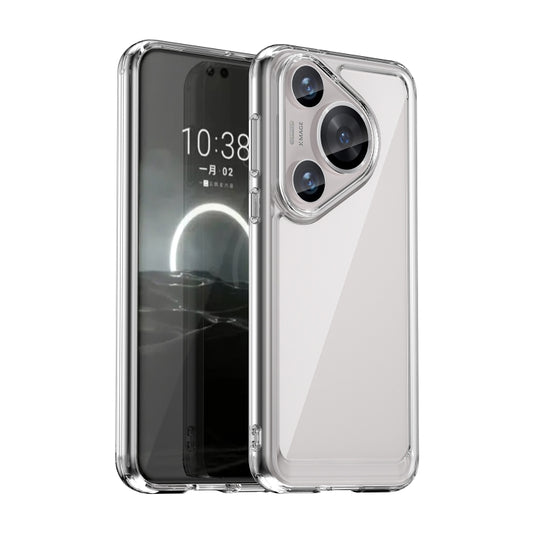 For Huawei Pura 70 Pro Colorful Series Acrylic + TPU Phone Case(Transparent) - Huawei Cases by buy2fix | Online Shopping UK | buy2fix