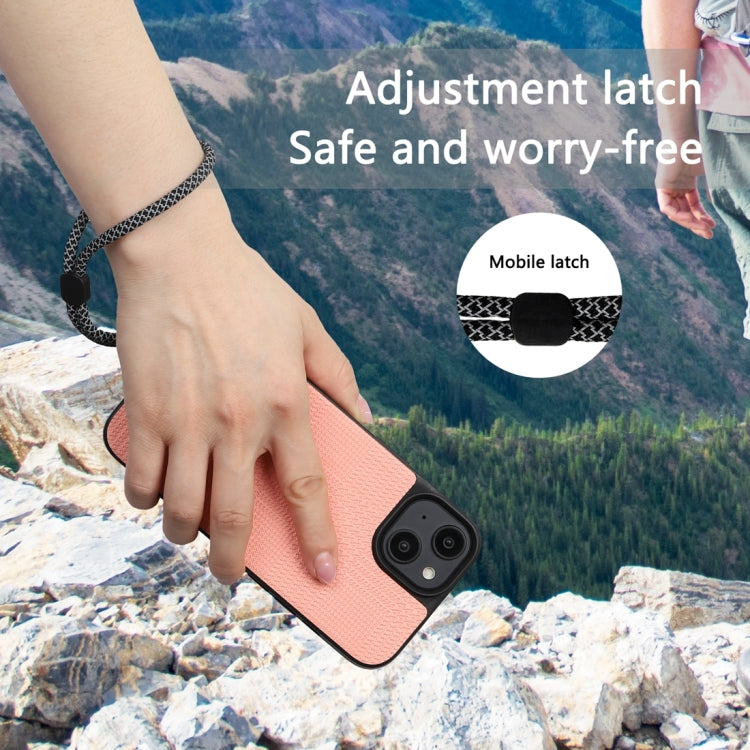 For iPhone 14 ViLi TH Series Shockproof Phone Case with Lanyard(Pink) - iPhone 14 Cases by ViLi | Online Shopping UK | buy2fix