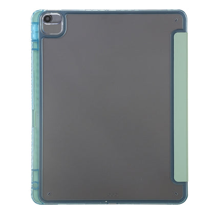 For iPad 10.2 2021 / 2020 / 10.5 Clear Acrylic Deformation Leather Tablet Case(Green) - iPad 10.2 Cases by buy2fix | Online Shopping UK | buy2fix
