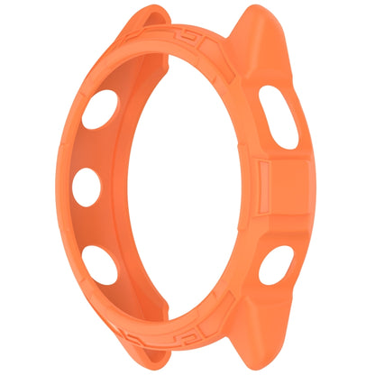 For Garmin Forerunner 265S Armor Hollow Watch Protective Case(Orange) - Watch Cases by buy2fix | Online Shopping UK | buy2fix