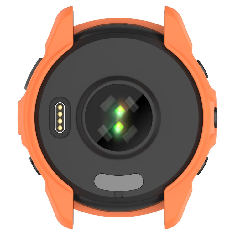 For Garmin Forerunner 265S Armor Hollow Watch Protective Case(Orange) - Watch Cases by buy2fix | Online Shopping UK | buy2fix