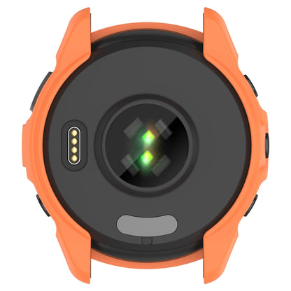 For Garmin Forerunner 265S Armor Hollow Watch Protective Case(Orange) - Watch Cases by buy2fix | Online Shopping UK | buy2fix