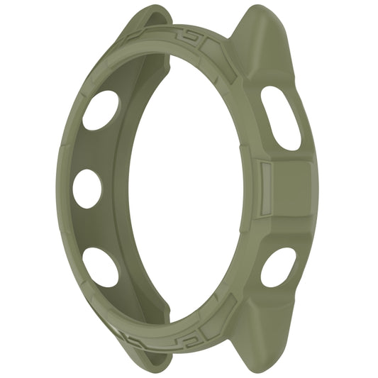 For Garmin Forerunner 265S Armor Hollow Watch Protective Case(Jungle Green) - Watch Cases by buy2fix | Online Shopping UK | buy2fix