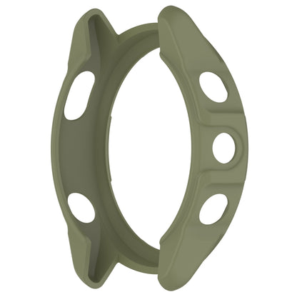 For Garmin Forerunner 265S Armor Hollow Watch Protective Case(Jungle Green) - Watch Cases by buy2fix | Online Shopping UK | buy2fix