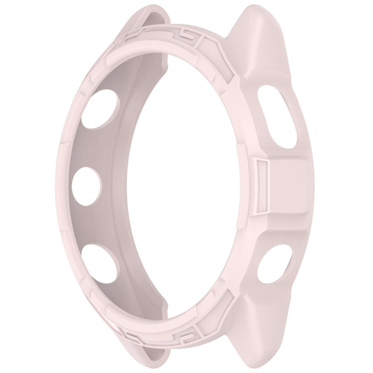 For Garmin Forerunner 265S Armor Hollow Watch Protective Case(Light Pink) - Watch Cases by buy2fix | Online Shopping UK | buy2fix