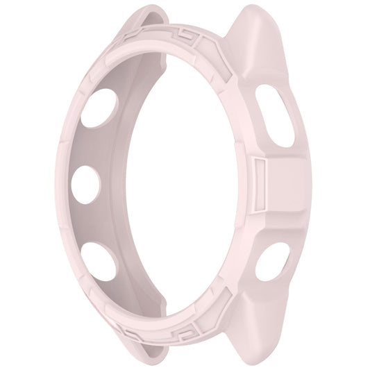 For Garmin Forerunner 265S Armor Hollow Watch Protective Case(Light Pink) - Watch Cases by buy2fix | Online Shopping UK | buy2fix