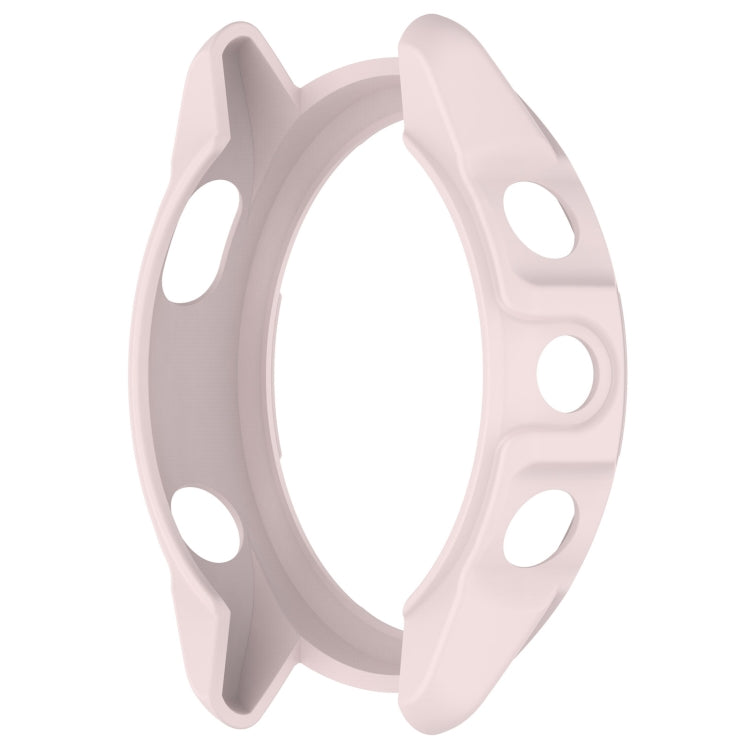 For Garmin Forerunner 265S Armor Hollow Watch Protective Case(Light Pink) - Watch Cases by buy2fix | Online Shopping UK | buy2fix