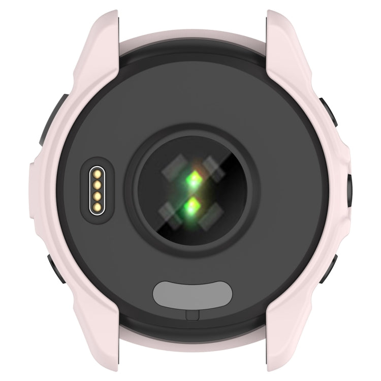 For Garmin Forerunner 265S Armor Hollow Watch Protective Case(Light Pink) - Watch Cases by buy2fix | Online Shopping UK | buy2fix