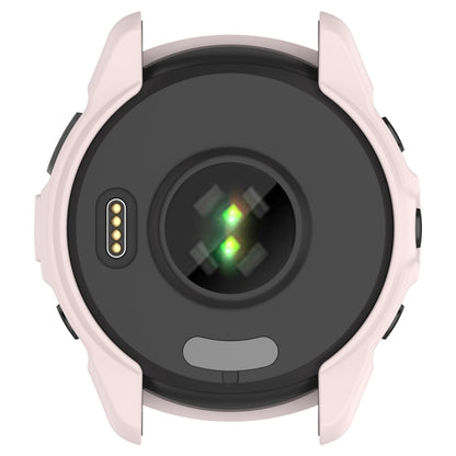 For Garmin Forerunner 265S Armor Hollow Watch Protective Case(Light Pink) - Watch Cases by buy2fix | Online Shopping UK | buy2fix