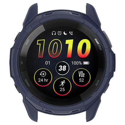 For Garmin Forerunner 265S Armor Hollow Watch Protective Case(Midnight Blue) - Watch Cases by buy2fix | Online Shopping UK | buy2fix