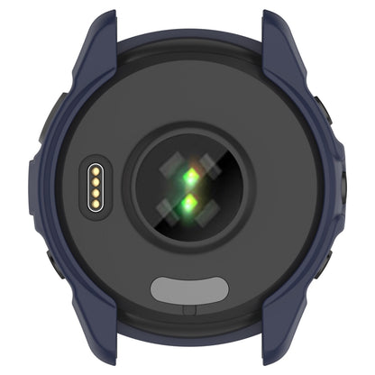 For Garmin Forerunner 265S Armor Hollow Watch Protective Case(Midnight Blue) - Watch Cases by buy2fix | Online Shopping UK | buy2fix