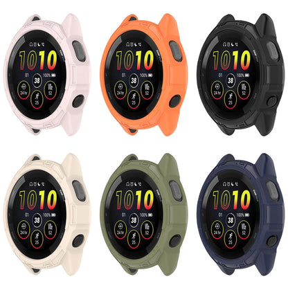For Garmin Forerunner 265S Armor Hollow Watch Protective Case(Light Pink) - Watch Cases by buy2fix | Online Shopping UK | buy2fix