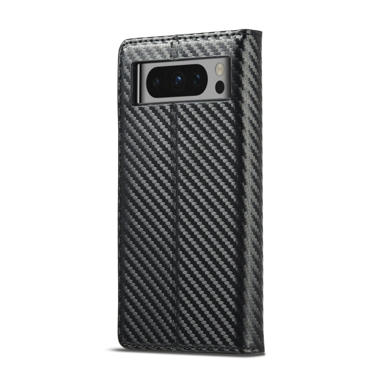 For Google Pixel 8 Pro LC.IMEEKE Carbon Fiber Leather Phone Case(Vertical Black) - Google Cases by LC.IMEEKE | Online Shopping UK | buy2fix
