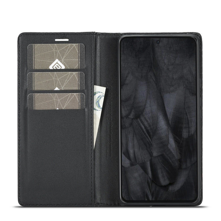 For Google Pixel 8 Pro LC.IMEEKE Carbon Fiber Leather Phone Case(Vertical Black) - Google Cases by LC.IMEEKE | Online Shopping UK | buy2fix