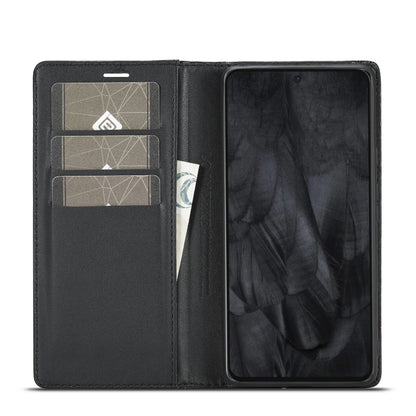 For Google Pixel 8 Pro LC.IMEEKE Carbon Fiber Leather Phone Case(Vertical Black) - Google Cases by LC.IMEEKE | Online Shopping UK | buy2fix