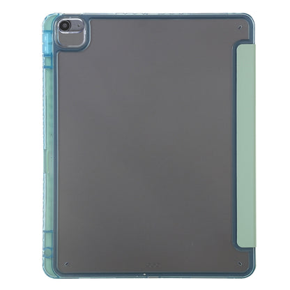For iPad Air / Air 2 / 9.7 2018 / 2017 Clear Acrylic Deformation Leather Tablet Case(Green) - iPad 9.7 (2018) & (2017) Cases by buy2fix | Online Shopping UK | buy2fix