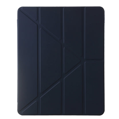 For iPad 2025 / 2022 Clear Acrylic Deformation Leather Tablet Case(Dark Blue) - iPad 2025 / 2022 Cases by buy2fix | Online Shopping UK | buy2fix