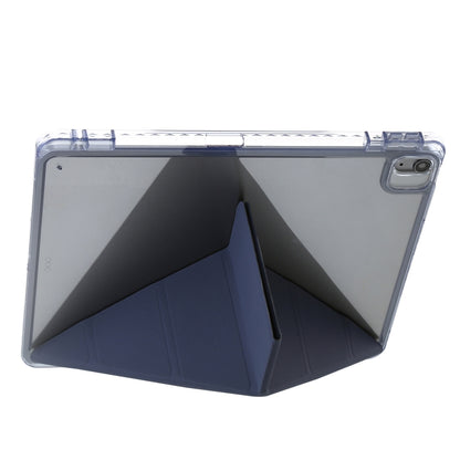 For iPad 2025 / 2022 Clear Acrylic Deformation Leather Tablet Case(Dark Blue) - iPad 2025 / 2022 Cases by buy2fix | Online Shopping UK | buy2fix