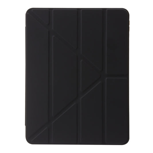 For iPad Pro 12.9 2022 / 2021 / 2020 Clear Acrylic Deformation Leather Tablet Case(Black) - iPad Pro 12.9 (2022/2021) Cases by buy2fix | Online Shopping UK | buy2fix