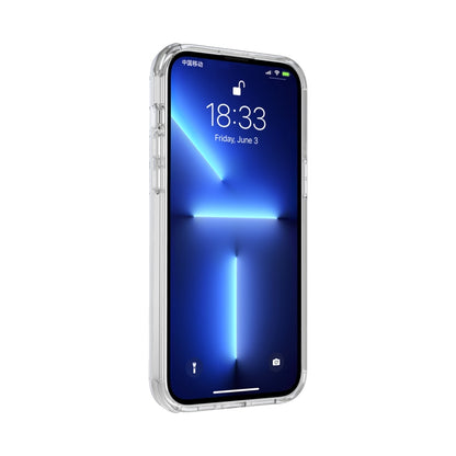 For iPhone 14 Magsafe Magnetic Airbag Shockproof TPU + PC Phone Case(Transparent White) by buy2fix