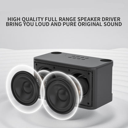 NewRixing NR8088 Wireless Microphone TWS Handheld Noise Reduction Smart Bluetooth Speaker(Creamy White) - Desktop Speaker by NewRixing | Online Shopping UK | buy2fix