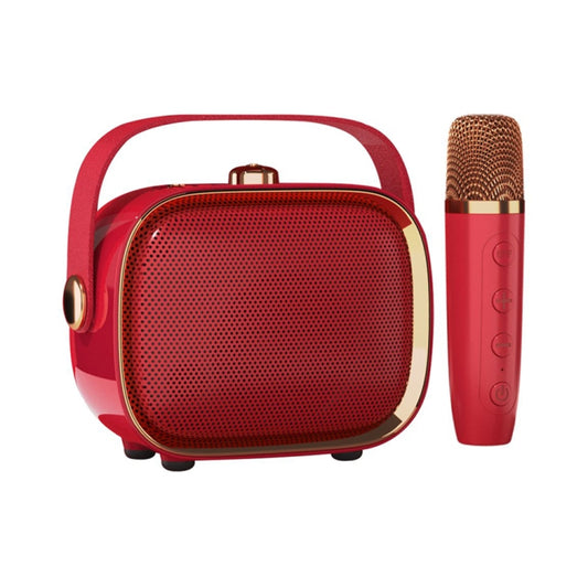 NewRixing NR138W Wireless Microphone TWS Handheld Noise Reduction Portable Smart Bluetooth Speaker(Red) - Desktop Speaker by NewRixing | Online Shopping UK | buy2fix