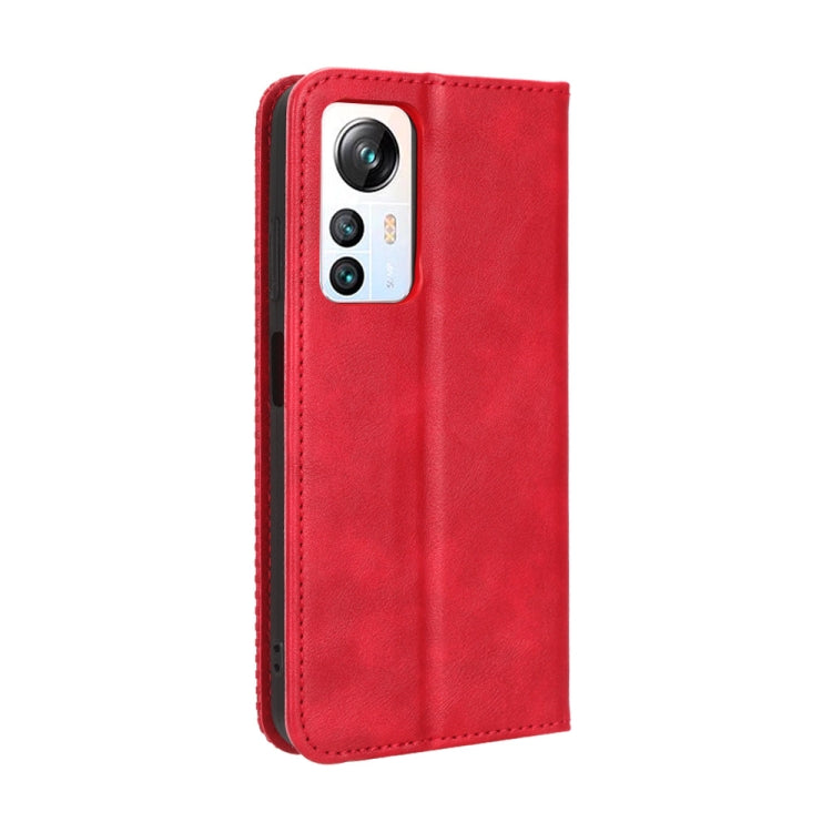 For Blackview A85 Magnetic Buckle Retro Texture Leather Phone Case(Red) by buy2fix