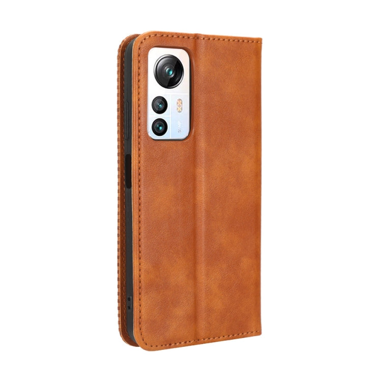 For Blackview A85 Magnetic Buckle Retro Texture Leather Phone Case(Brown) by buy2fix